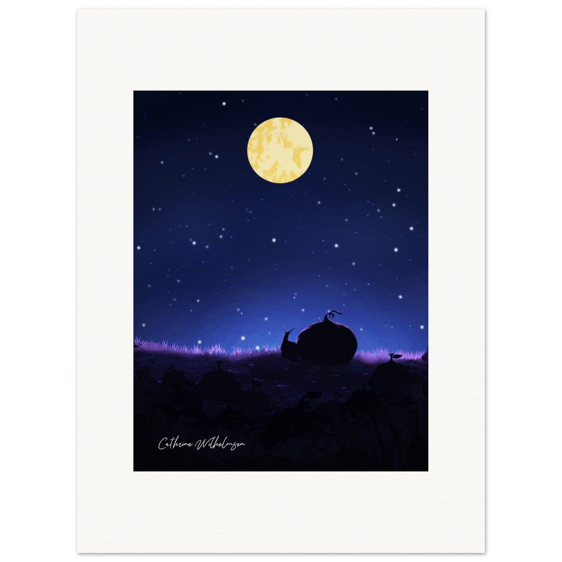 Venner og stjernenatt – Art Print - PlanetC