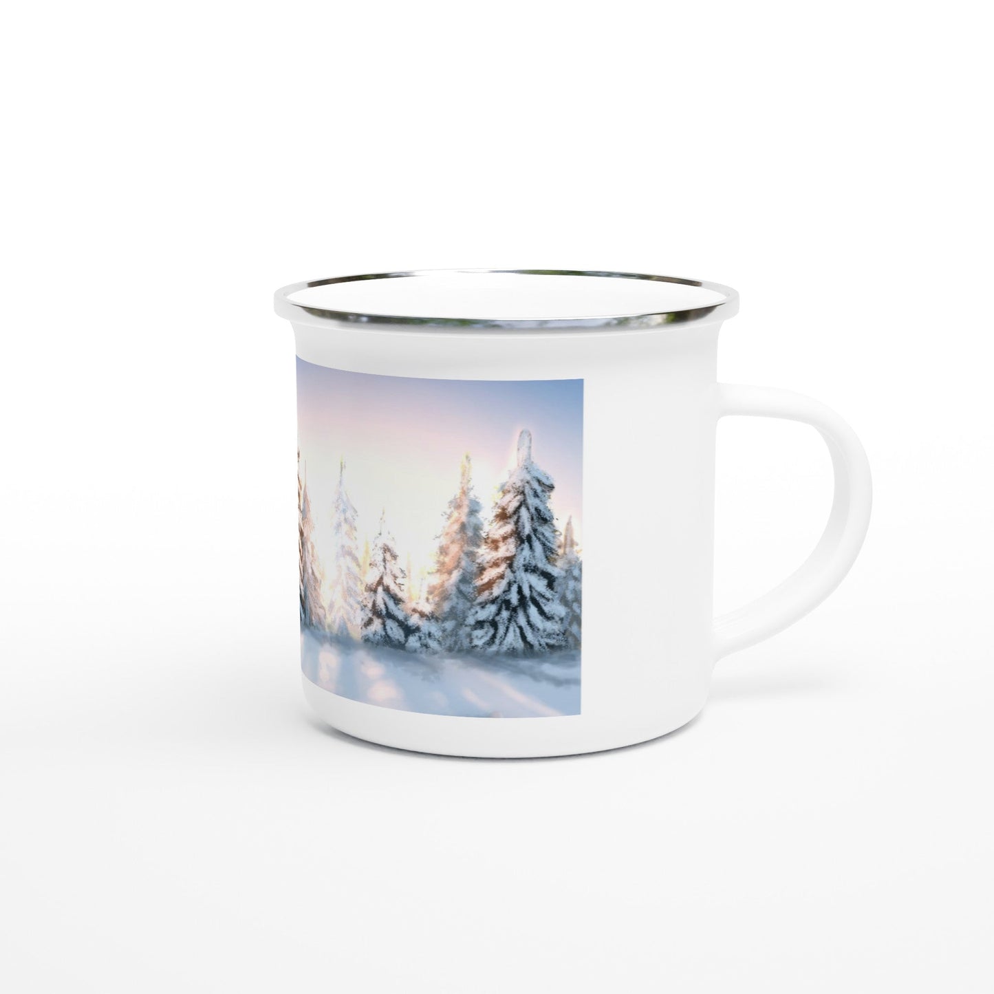 Vintermorgen emaljekrus/Enamel Mug - PlanetC