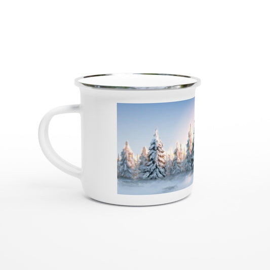 Vintermorgen emaljekrus/Enamel Mug - PlanetC