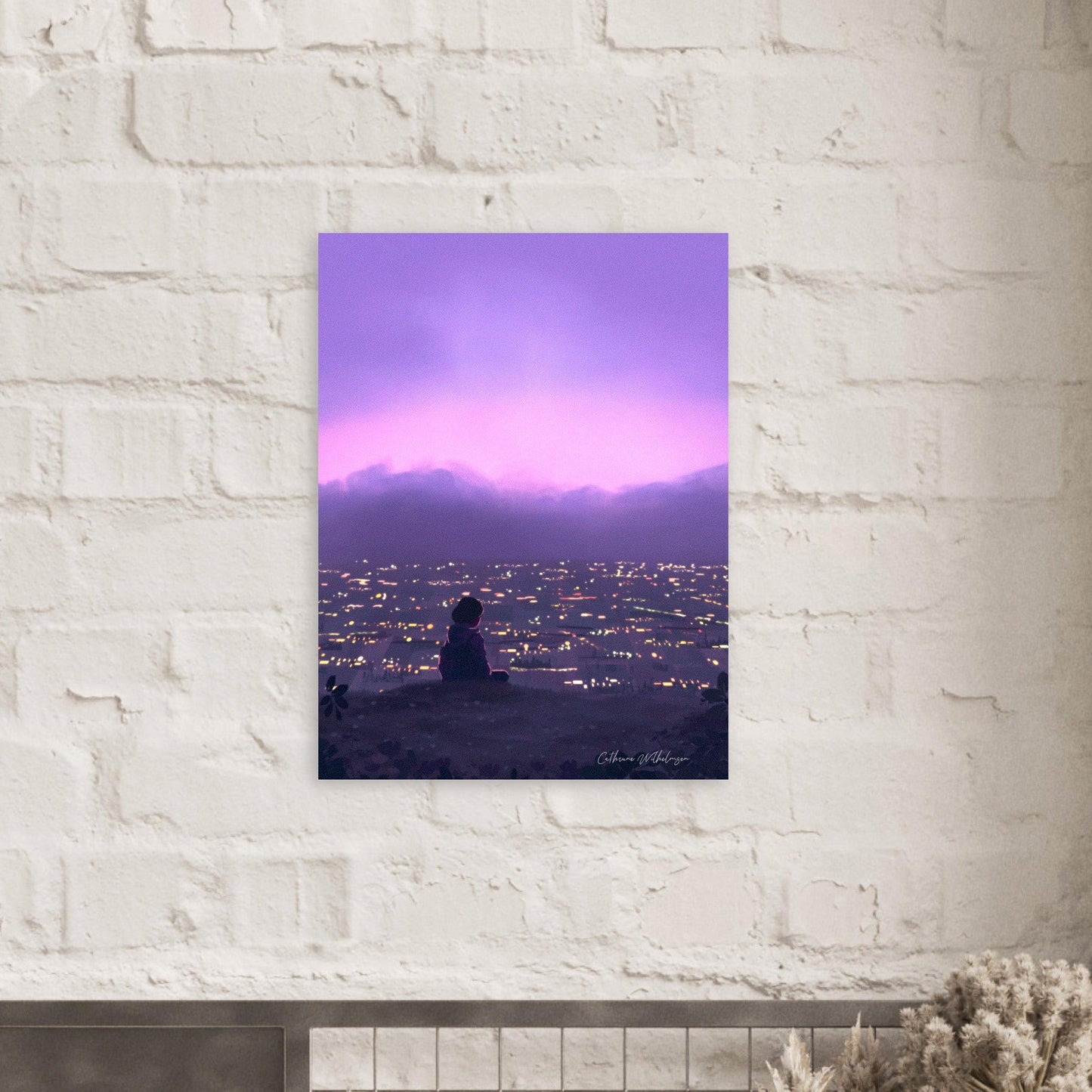 While Thinking About It - Aluminum Print - PlanetC