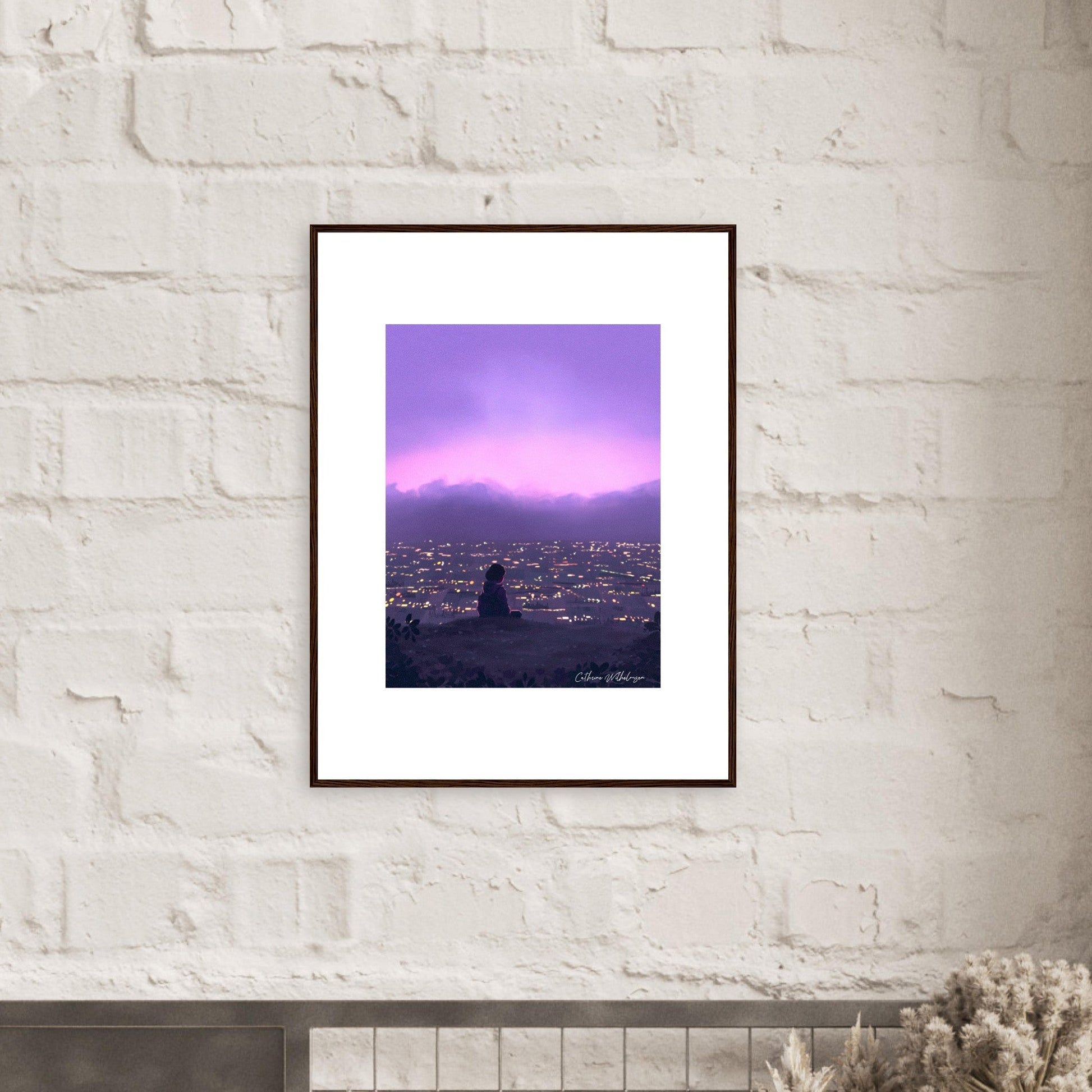 While Thinking About It - Kunsttrykk med ramme - PlanetC